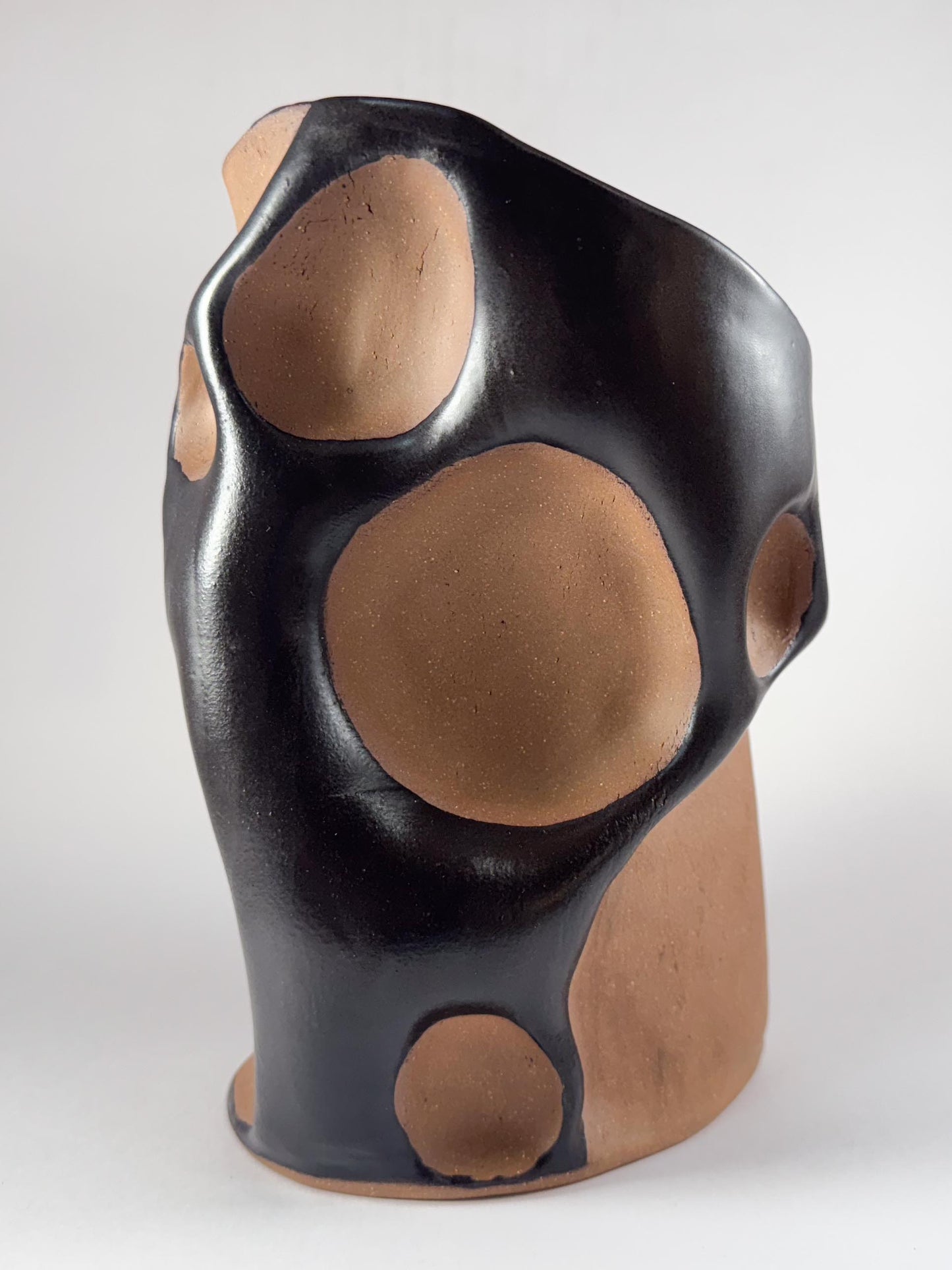 Black Boulder Vase